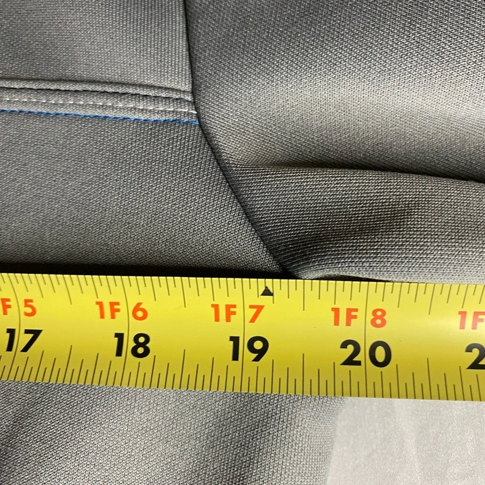 Puma Grey Track Jacket Activewear Sz M Full Zip Sports Casual Athletic Blue Logo - Picture 7 of 8